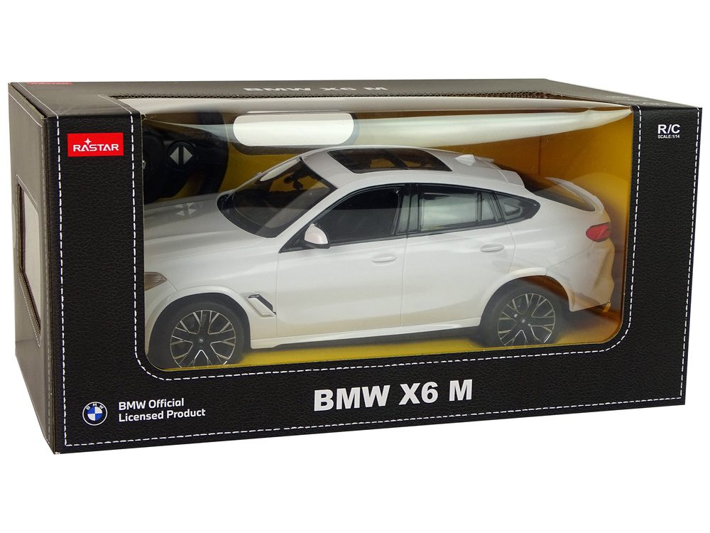 Auto R/C Bmw X6 M 1:14 Rastar Białe - obrazek 8