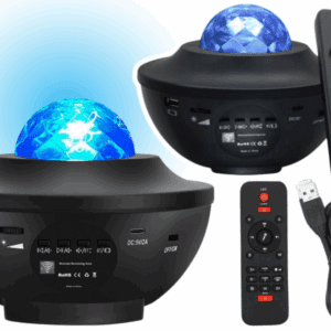 Projektor Gwiazd Lampka Nocna Led Głośnik Bluetooth Pilot