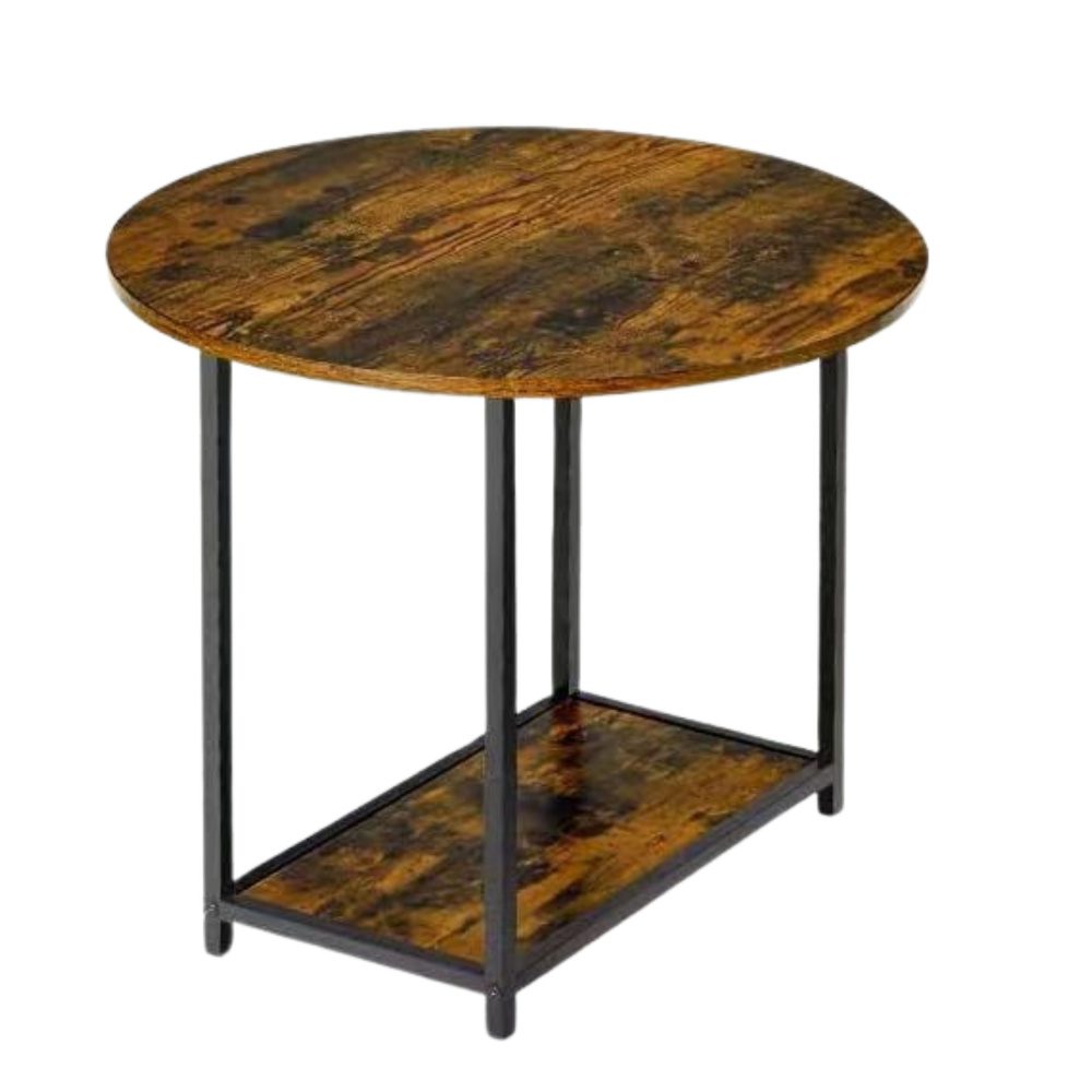 Zestaw Stolików Kawowych 2w1 Vintage Drewno Rustykalne 123x60x51cm - obrazek 2