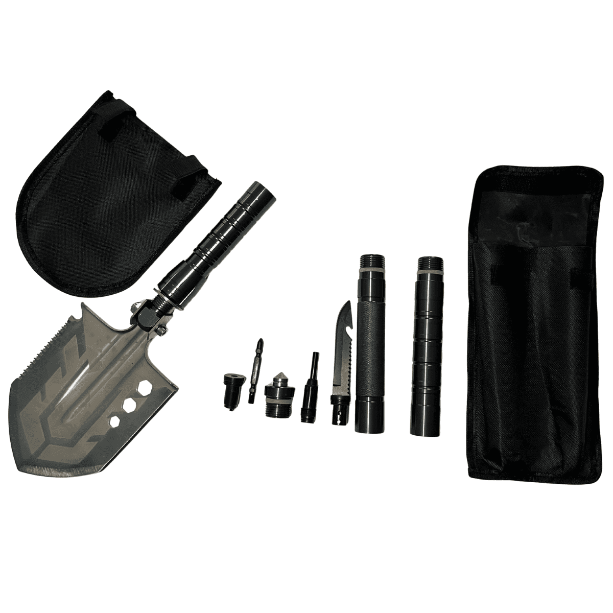 Saperka Wojskowa 16w1 Narzędzia Taktyczne Survivalowe Nóż Krzesiwo Tasak - obrazek 2