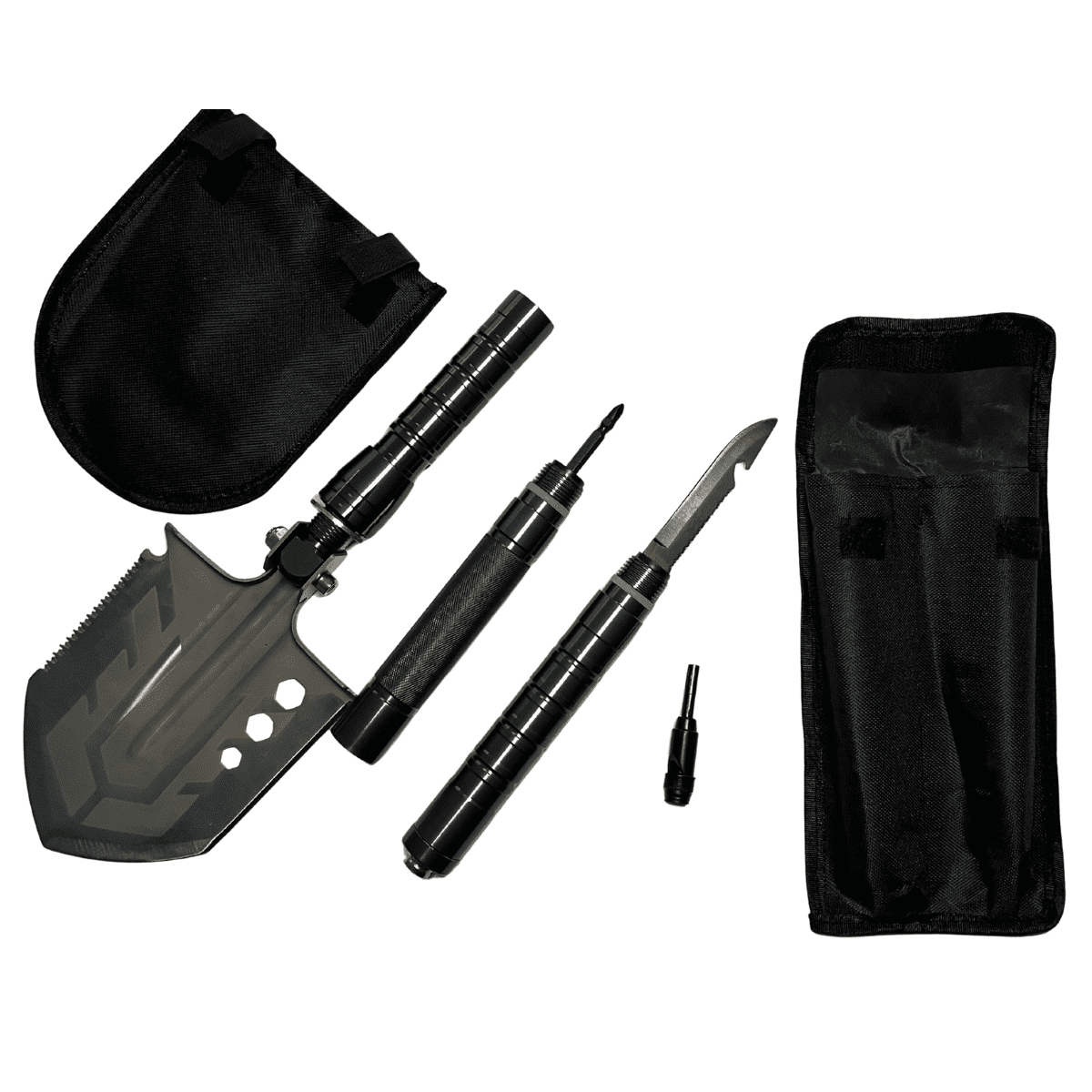 Saperka Wojskowa 16w1 Narzędzia Taktyczne Survivalowe Nóż Krzesiwo Tasak