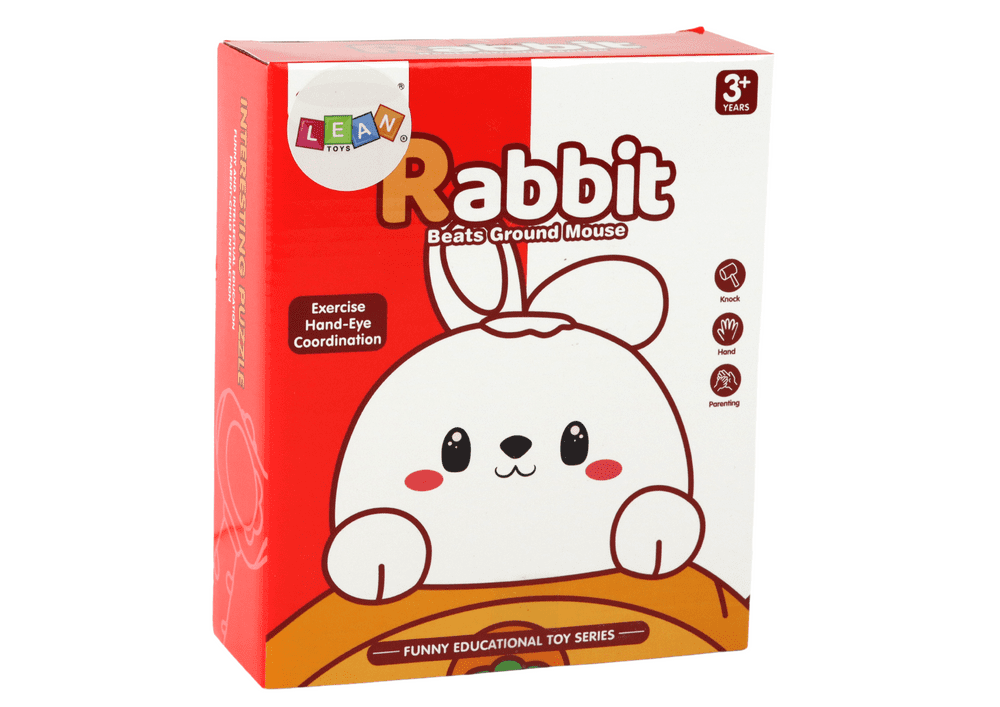 Gra Królik Do Zbijania Marchewki Zręcznościowa Whac-A-Mole Fioletowa - obrazek 4