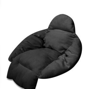 Poduszka  na huśtawkę wiszącą bocianie gniazdo XXL czarna